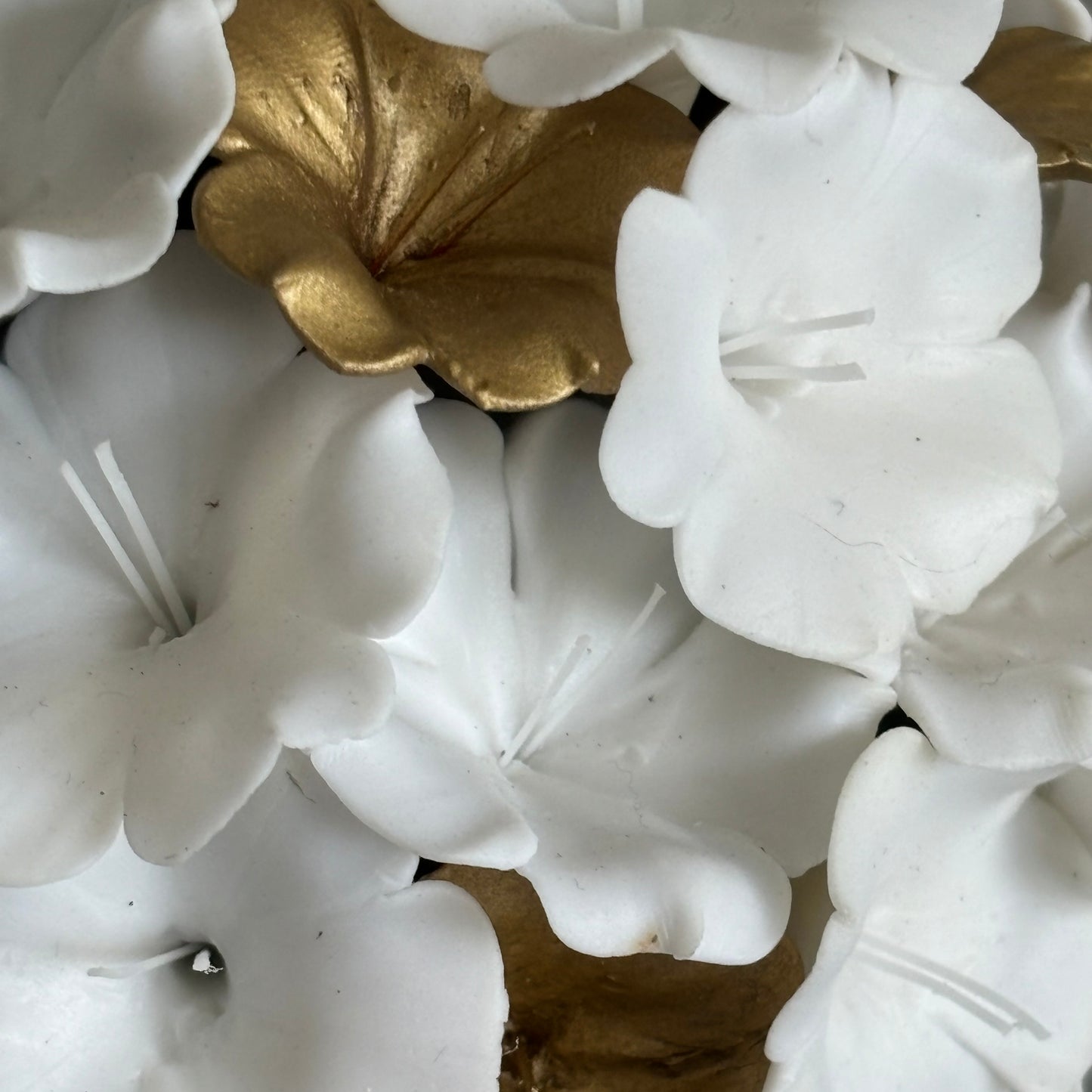 Palenquera White Flower Sculpture