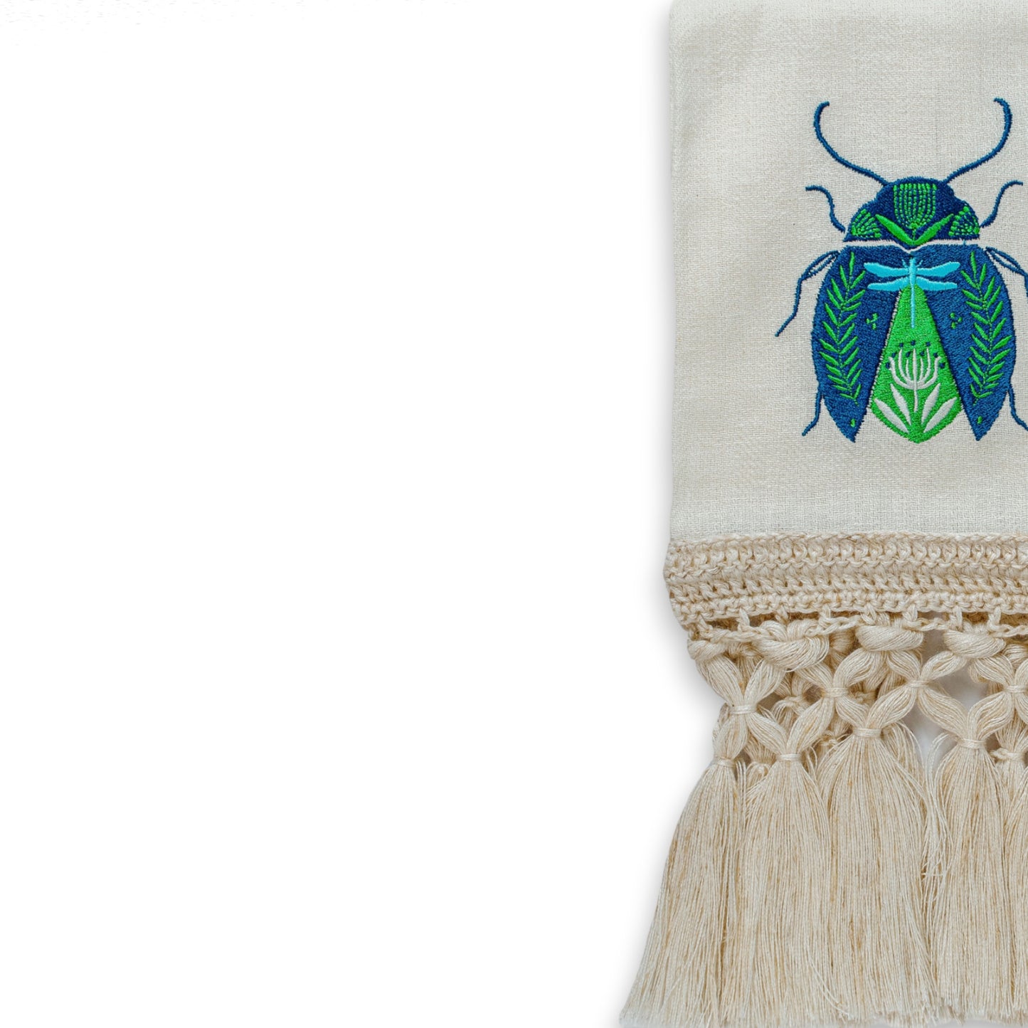 Toa Blue Beetle Hand Towel