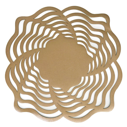 Caoba Waves Reversible Green/Gold Placemat