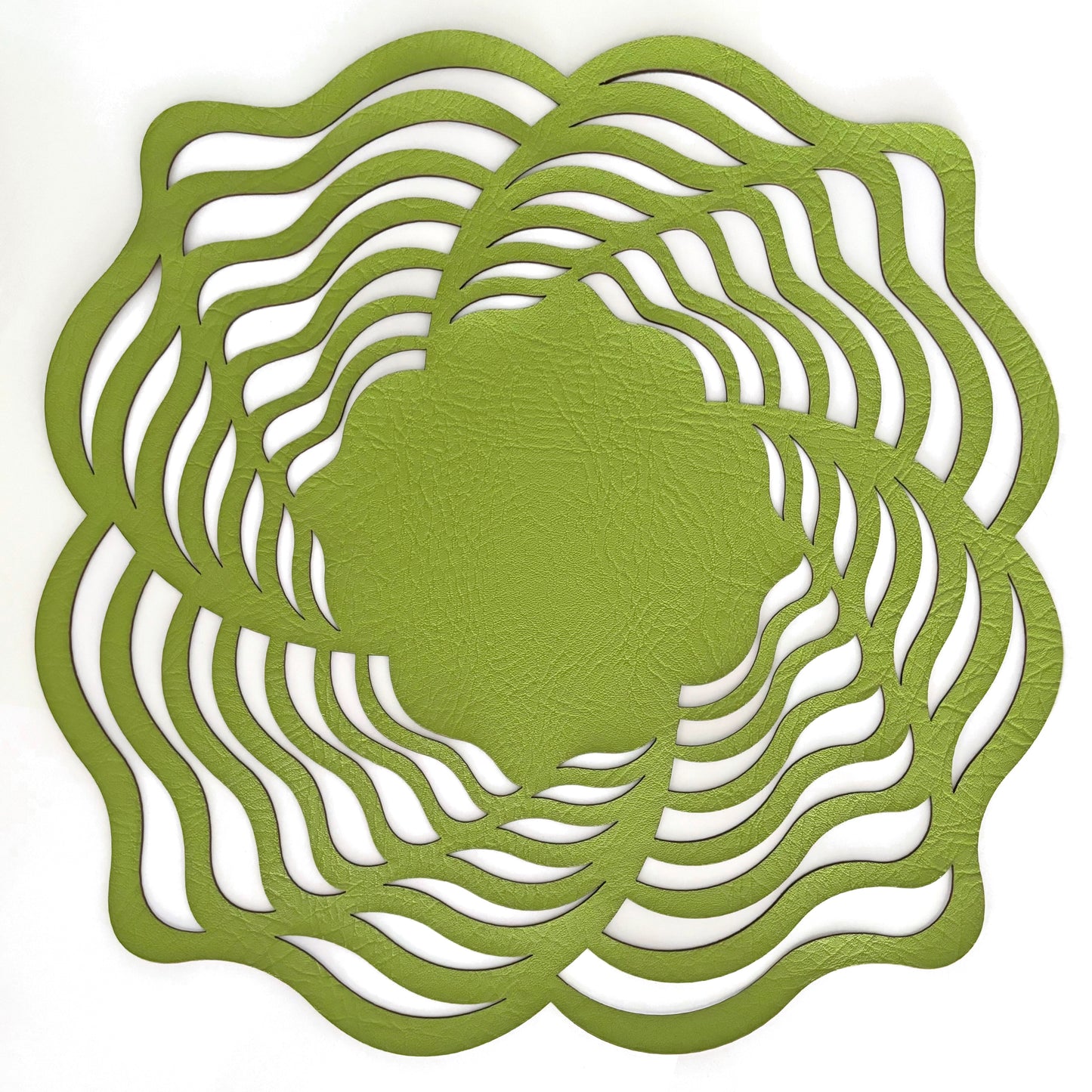 Caoba Waves Reversible Green/Gold Placemat