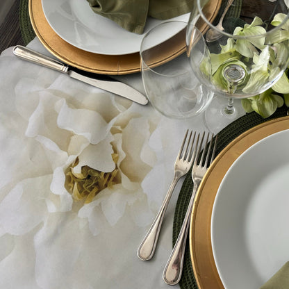 Caoba White Carnation Placemat