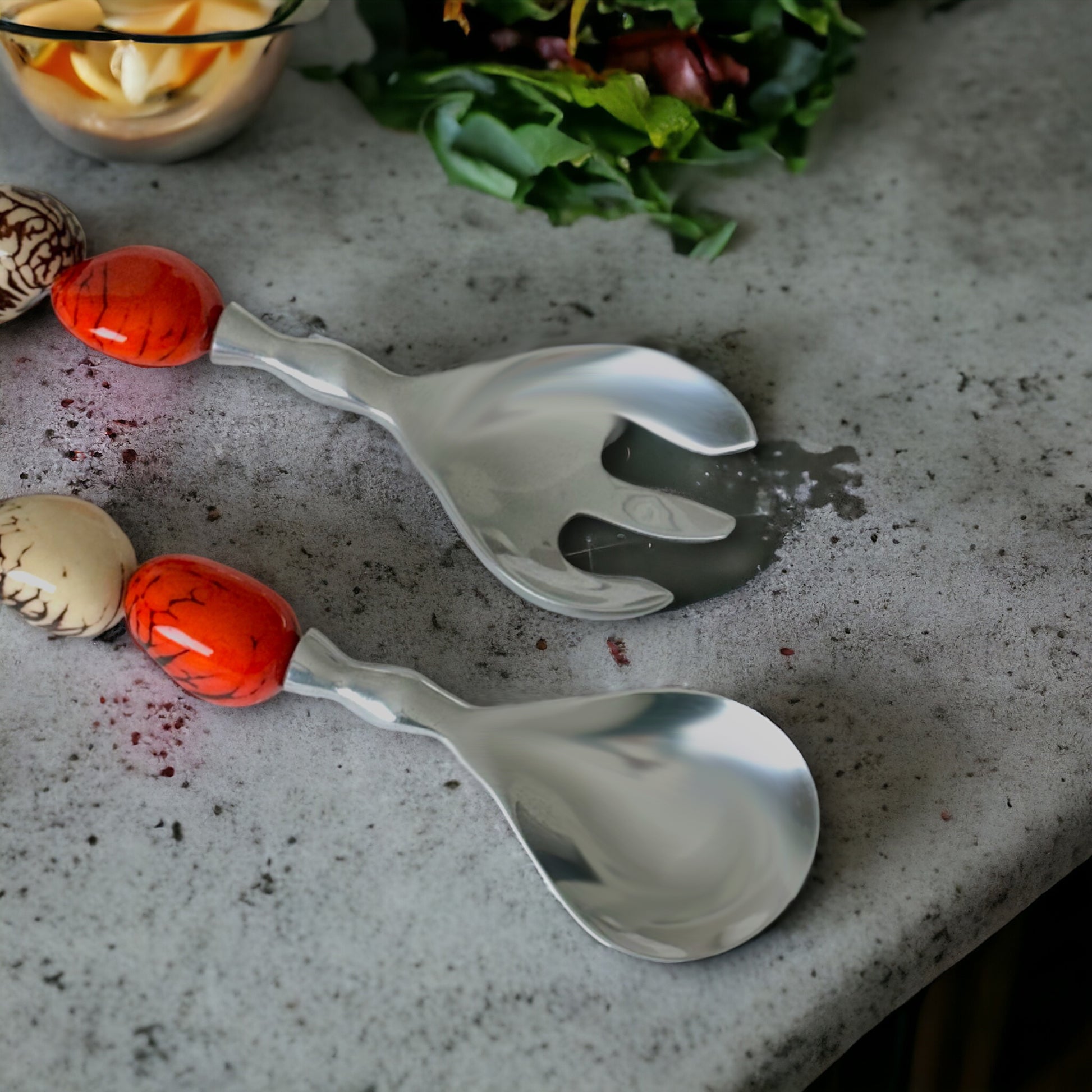 Tagua Mix Salad Serving Set