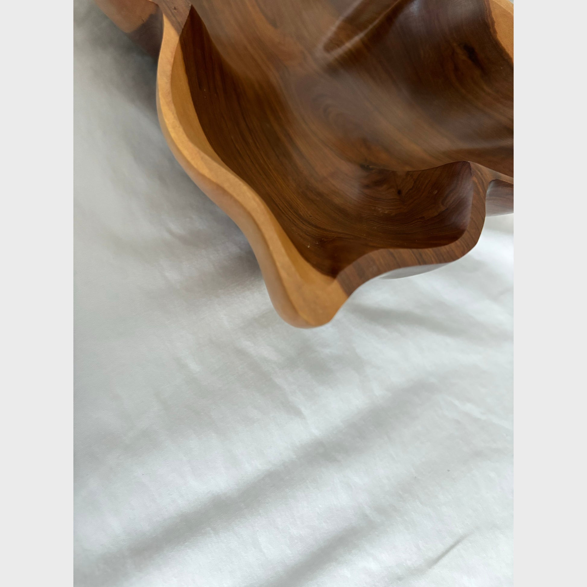 Petal Wood Centerpiece Bowl