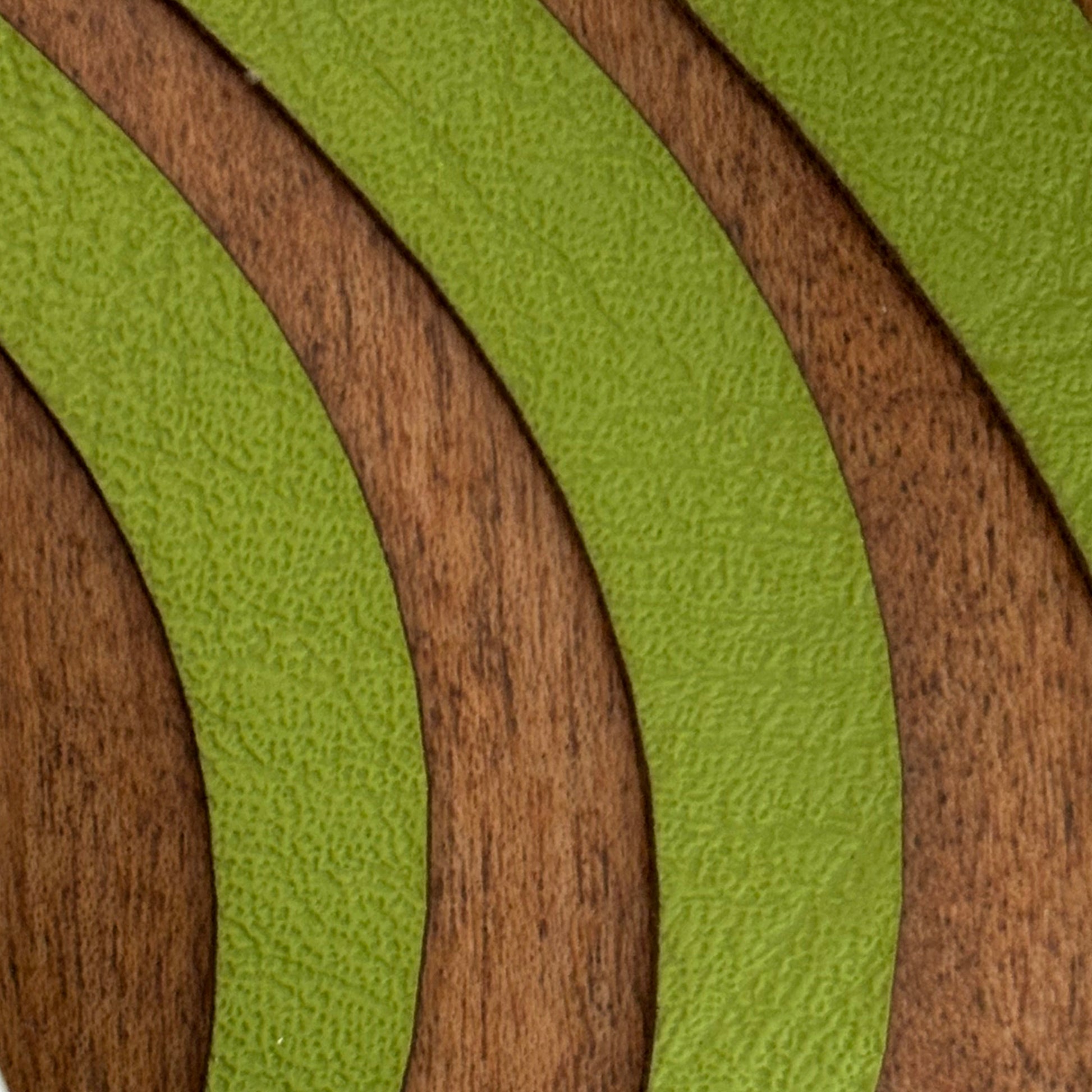 Caoba Waves Reversible Green/Gold Placemat