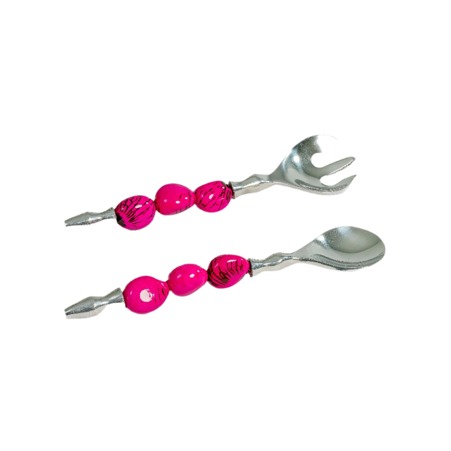 Tagua Magenta Salad Serving Set