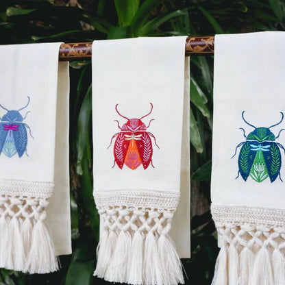 Toa Red Beetle Hand Towel