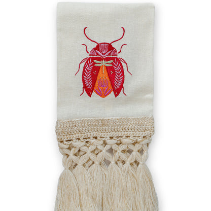 Toa Red Beetle Hand Towel