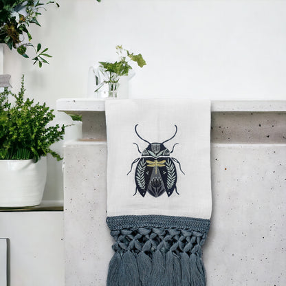 Toa Black Beetle Hand Towel