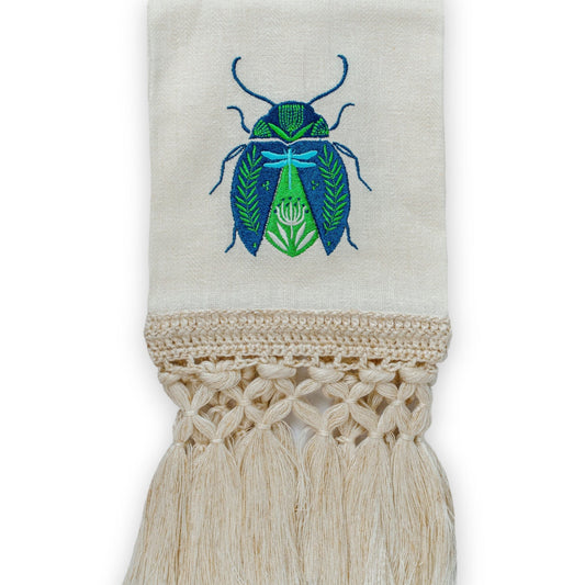 Toa Blue Beetle Hand Towel